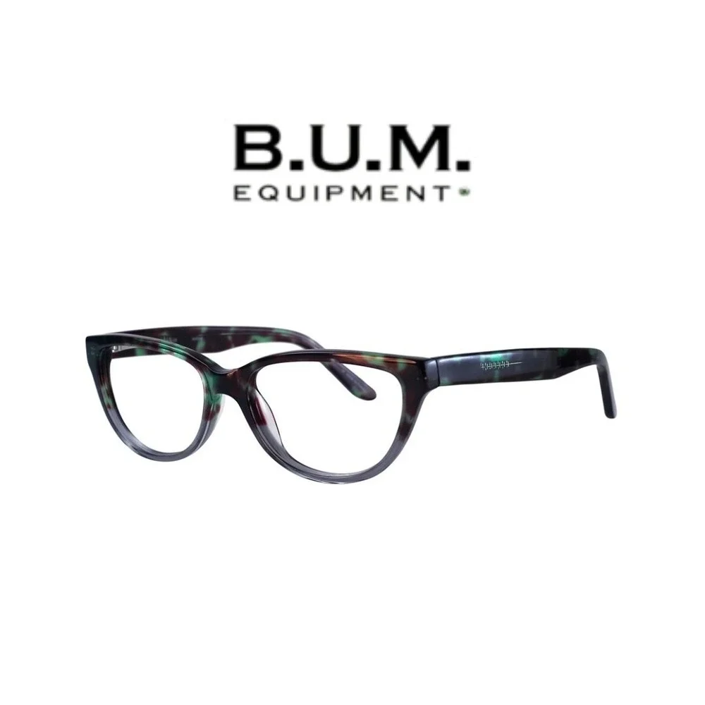 BUM EQUIPMENT Magical Marine Cat Eye‎ Eyeglass Frames 52-16-135 Green